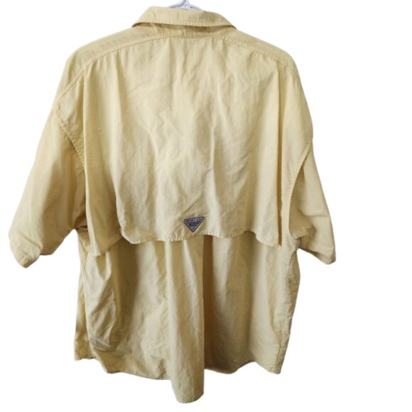 Columbia PFG Omni-Shade Fishing Shirt - Yellow - Fits L/XL - Picture 5 of 7